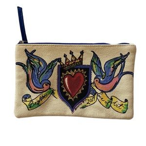 Brighton Love of Art Zip Top Canvas Pouch